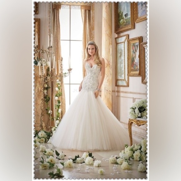 Crystallized Embroidery on Tulle Morilee Wedding Dress
STYLE #2874 - Picture 2 of 16